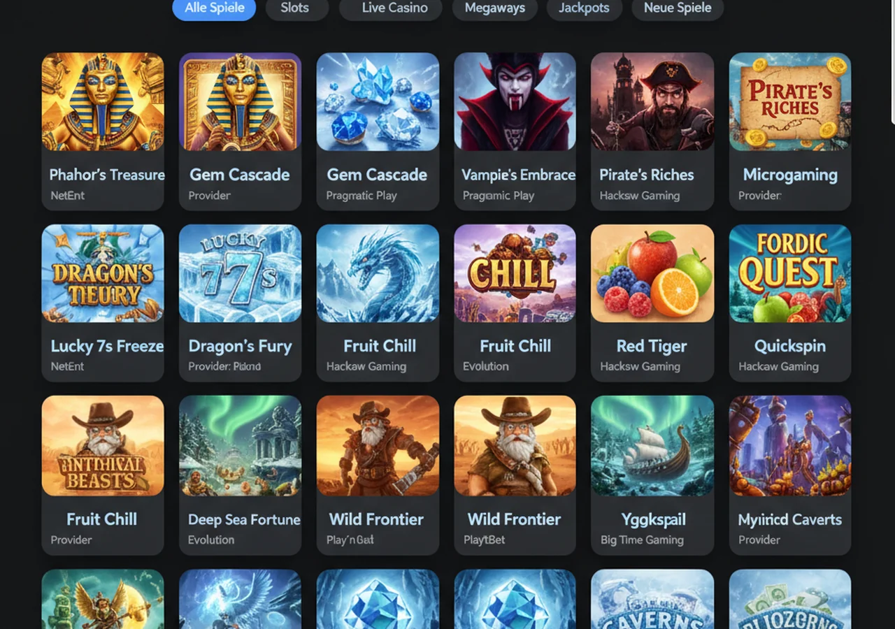 Spielangebot bei IceBet – IceBet