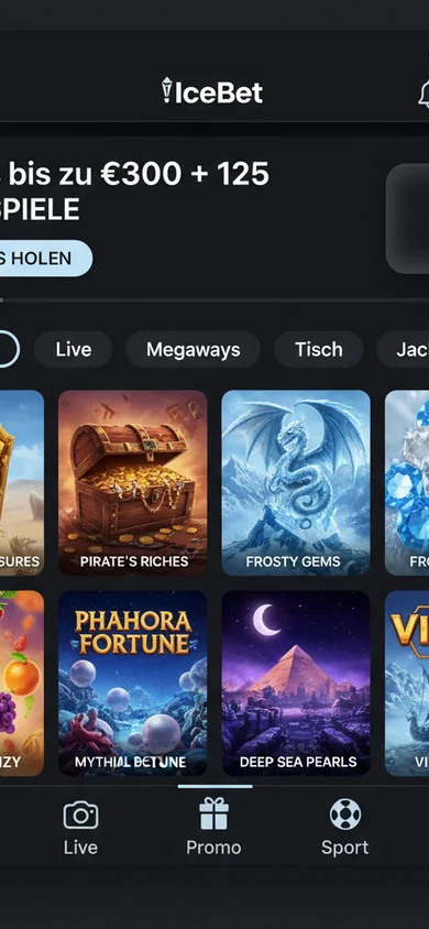Mobile Erfahrung im Browser – IceBet